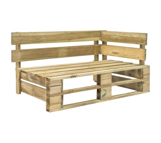 Banc D'angle Palette De Jardin Bois