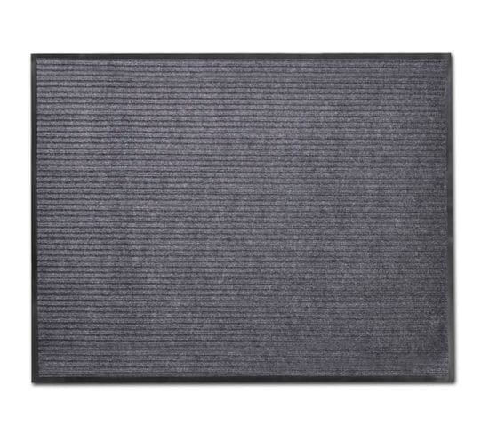 Paillasson Pvc Gris 90 X 60 Cm