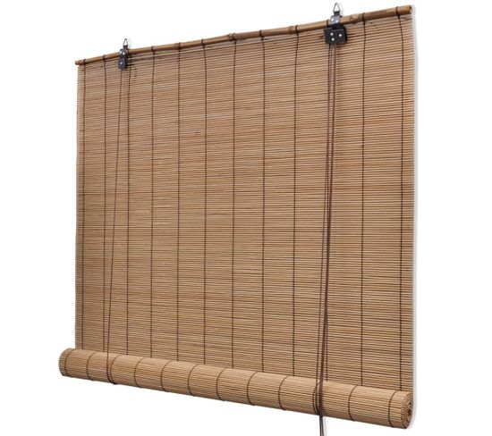 Store Roulant Bambou Marron 120x220 Cm