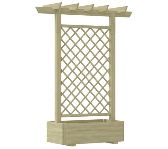 Jardinière Pergola 162 X 56 X 204 Cm Bois