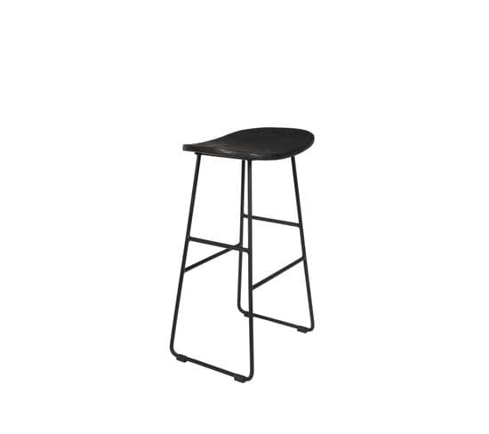 Tabouret De Bar Bois Noir