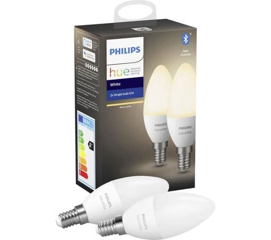 Hue White Flamme 5.5w E14 X2