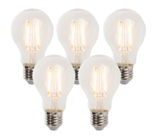 Ensemble De 5 Lampes à Filament LED Réglables E27 A60 5w 470lm 2700k