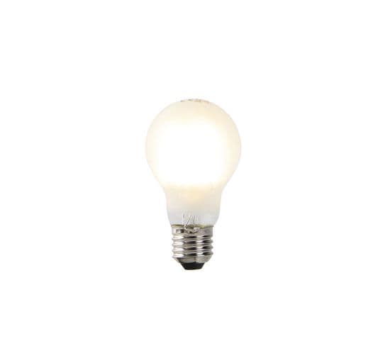 Ampoule à LED Dimmable E27 Verre Opale A60 7w 806 Lm 2700k