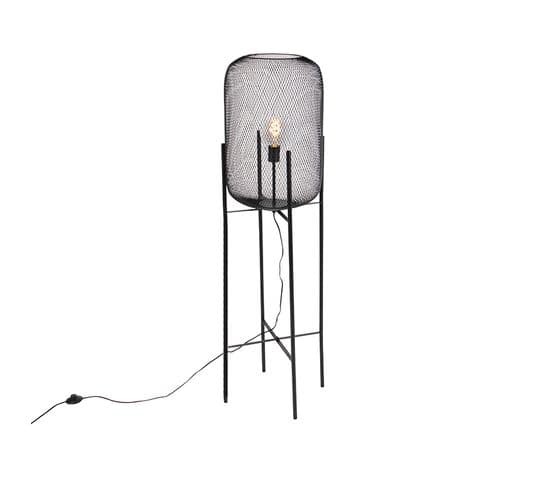 Lampadaire Moderne Noir - Bliss Mesh