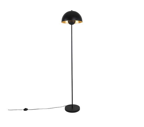 Lampadaire Industriel Noir Avec Or 160 Cm - Magnax