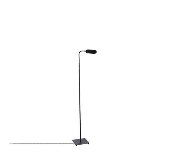 Lampadaire Moderne Noir Avec LED Dimmable En 4 Étapes - Botot