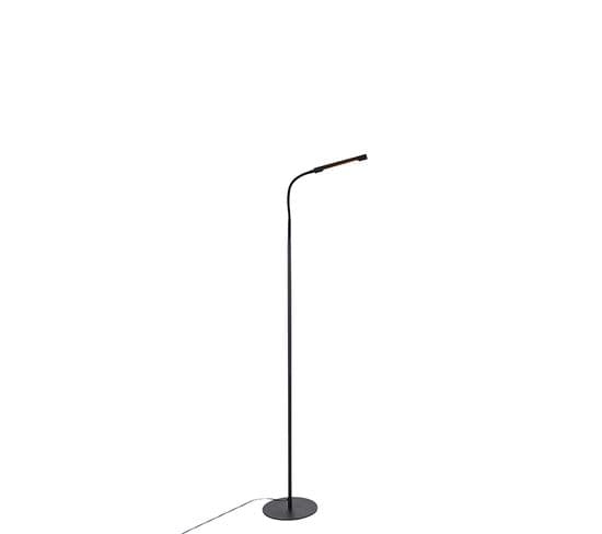 Lampadaire Design Noir Avec LED Avec Variateur Tactile - Palka