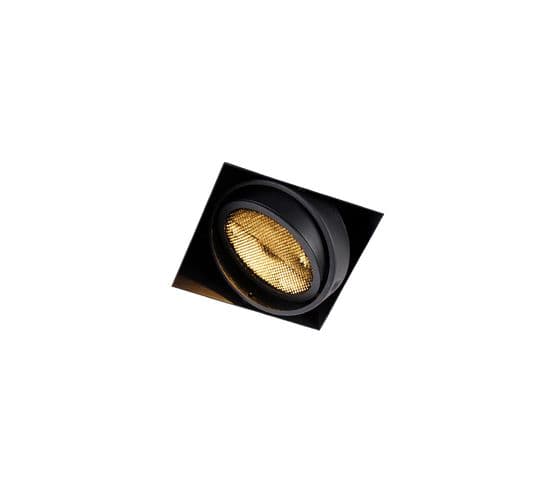 Spot Encastrable Noir 1 Lumière Gu10 Ar111 Trimless - Oneon Honey