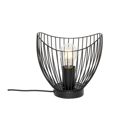 Lampe De Table Moderne Noire 20 Cm - Pua