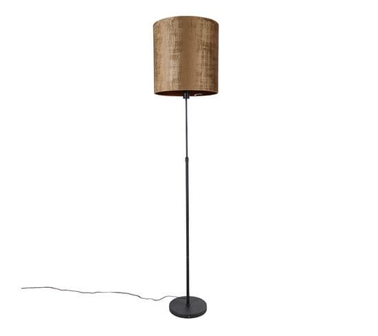 Lampadaire Abat-jour Noir Marron 40 Cm Réglable - Parte