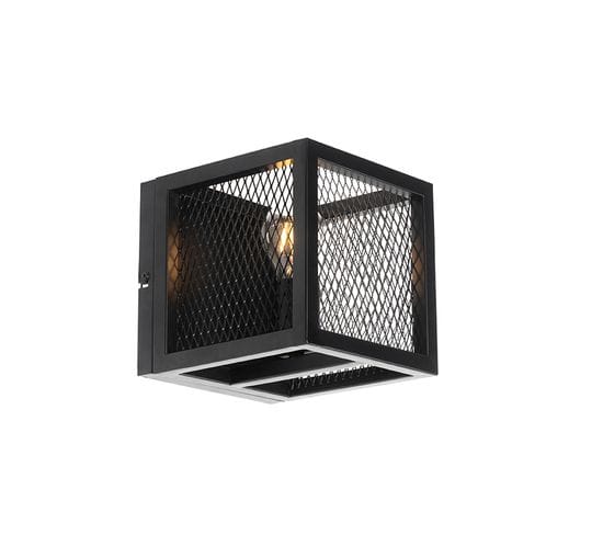 Applique Industrielle Noire - Cage Mesh