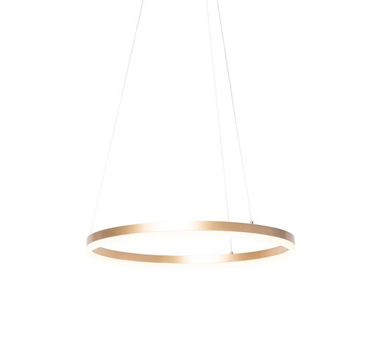 Lampe à Suspension Design Or 60 Cm Avec LED 3 Marches Dimmable - Anello