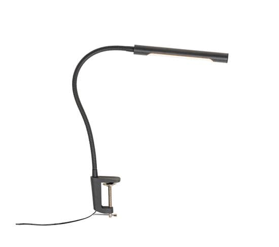 Lampe De Bureau à Pince Noire Avec LED Avec Variateur Tactile - Lionard