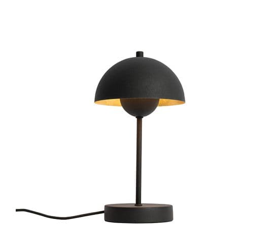 Lampe De Table Rétro Noire Et Dorée - Magnax Mini