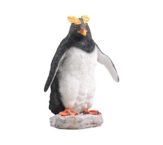 Pingouin Huppé En Résine Debout
