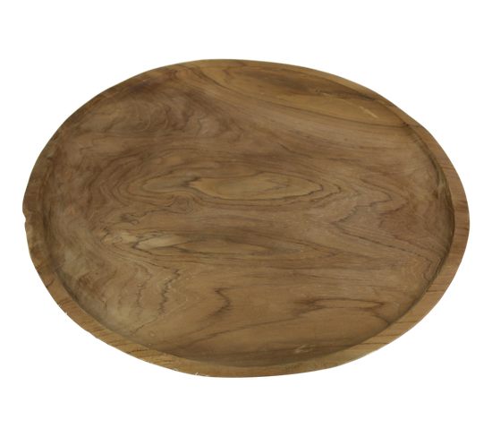 Plat En Bois - Teck - Bois Naturel - 38 X 2 X 38 Cm