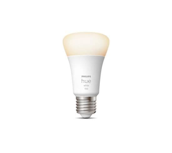 Hue White - Ampoule LED Connectée E27 - 9,5w Équivalent 75w - Compatible Bluetooth