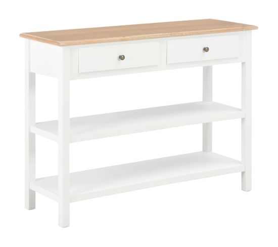 Buffet Blanc 110x35x80 Cm Mdf