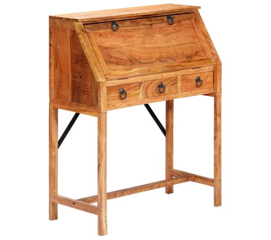 Bureau 90x40x107 Cm Bois D'acacia Massif