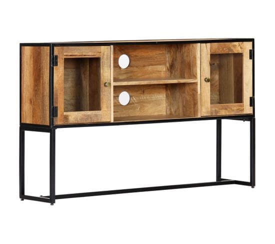 Meuble TV 120 X 30 X 75 Cm Bois De Récupération Massif