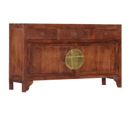 Buffet 140x40x80 Cm Bois D'acacia Solide