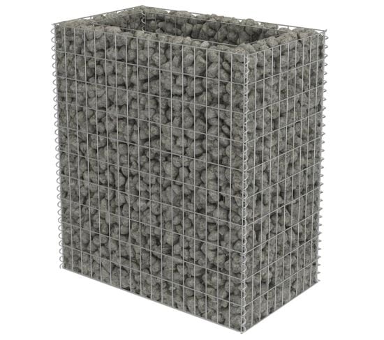 Gabion Acier Galvanisé 90x50x100 Cm