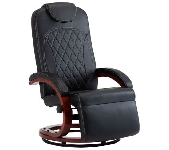 Fauteuil Inclinable TV Noir Similicuir