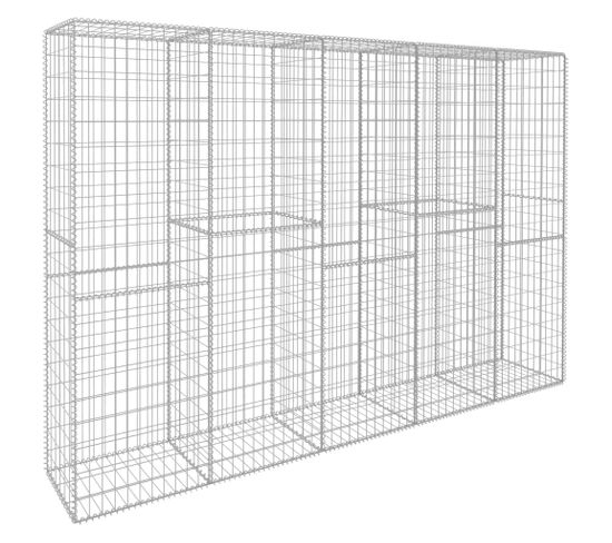 Mur En Gabion Avec Couvercle Acier Galvanisé 300 X 50 X 200 Cm