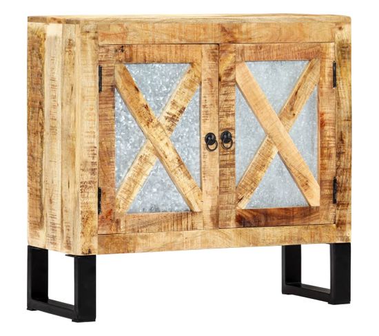 Buffet 80 X 30 X 76 Cm Bois De Manguier Massif