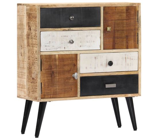 Buffet 70 X 30 X 78 Cm Bois De Manguier Massif