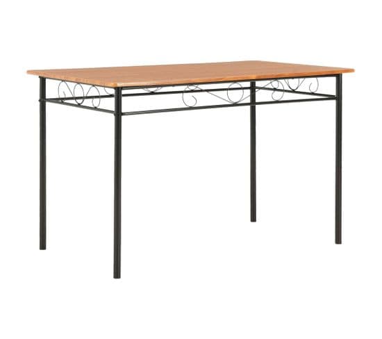 Table De Salle À Manger Marron 120 X 70 X 75 Cm Mdf