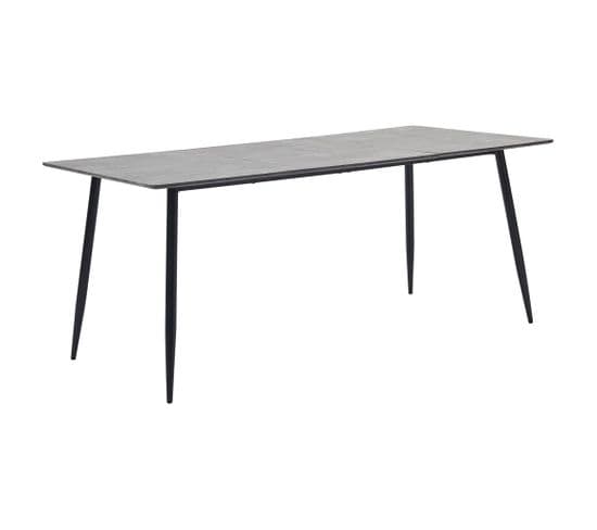 Table De Salle À Manger Gris 200x100x75 Cm Mdf