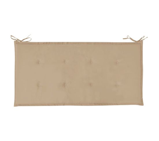 Coussin De Banc De Jardin Beige 100x50x3 Cm Tissu Oxford