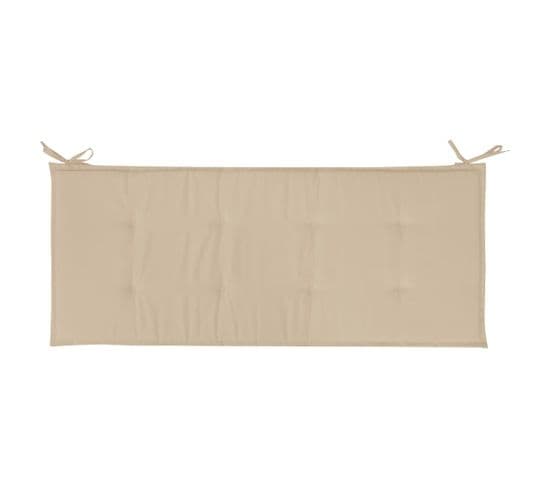 Coussin De Banc De Jardin Beige 150x50x3 Cm Tissu Oxford