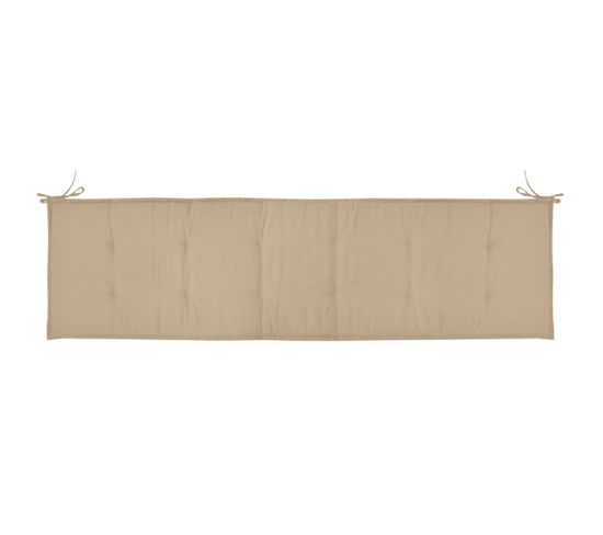 Coussin De Banc De Jardin Beige 180x50x3 Cm Tissu Oxford