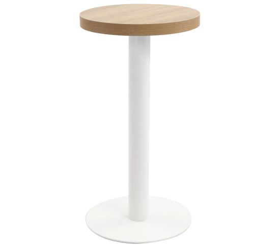 Table De Bistro Marron Clair 40 Cm Mdf