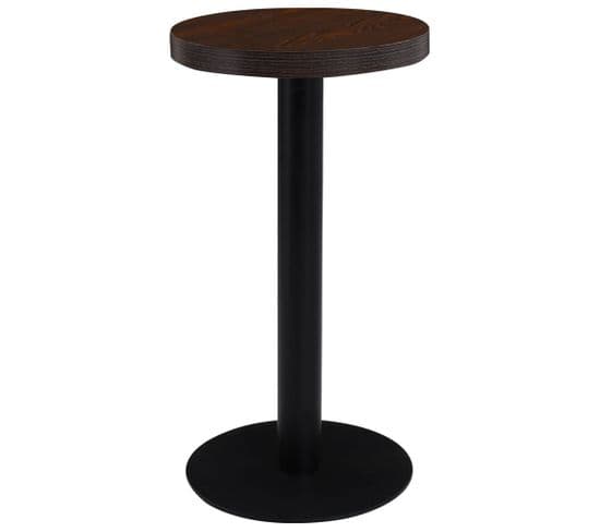 Table De Bistro Marron Foncé 40 Cm Mdf