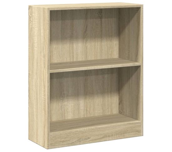 Bibliothèque Chêne Sonoma 60x24x76 Cm Bois D'ingénierie