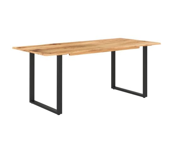 Table De Salle À Manger 180x90x76 Cm Bois D'acacia Massif