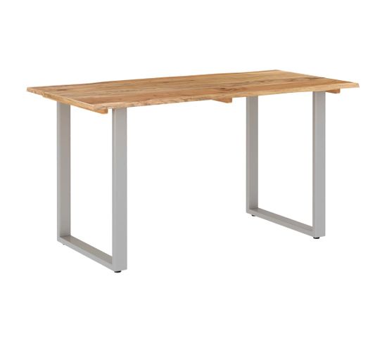 Table De Salle À Manger 140x70x76 Cm Bois D'acacia Solide