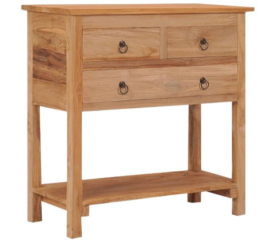 Buffet 78x35x80 Cm Bois De Teck Massif