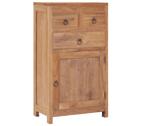 Buffet 50 X 30 X 90 Cm Bois De Teck Massif