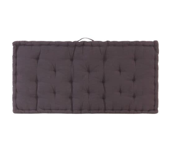 Coussin De Plancher De Palette Coton 120x80x10 Cm Anthracite