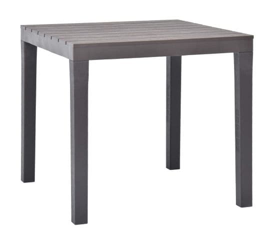 Table De Jardin Moka 78x78x72 Cm Plastique