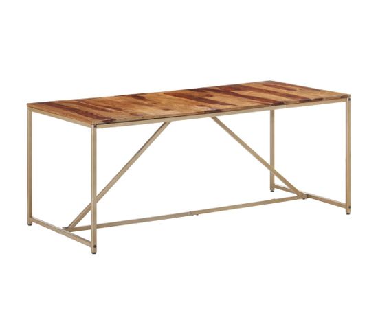 Table De Salle À Manger 180x90x76 Cm Bois Solide