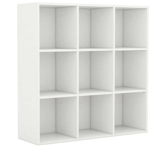 Bibliothèque blanc 98x29x97,5 cm bois d'ingénierie