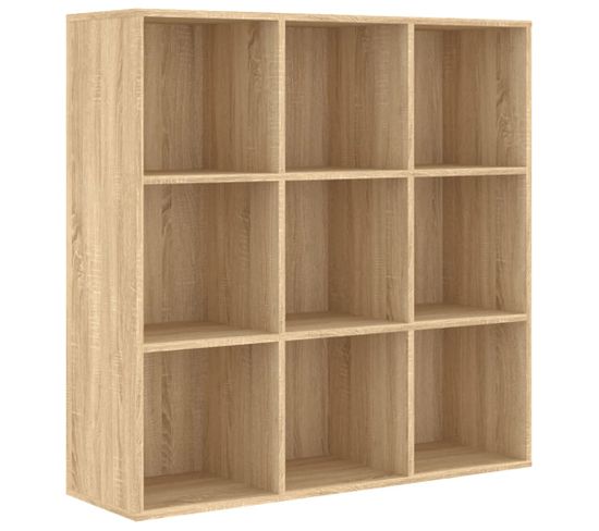 Bibliothèque chêne sonoma 98x29x97,5 cm bois d'ingénierie