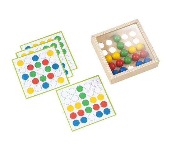 Apprendre Les Mathématiques - Plateau En Mosaïque Avec Des Balles Colorées