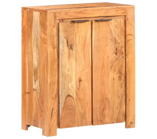 Buffet 59x33x75 Cm Bois D'acacia Massif